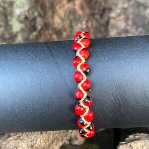 Peony Bracelets Double Good Luck Bracelet Peony Seed Natural Bracelets